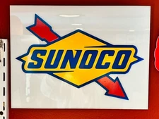 Handmade Sunoco Acrylic & Vinyl Sign (NOT Cheap Tin/NO Crummy Printing!)