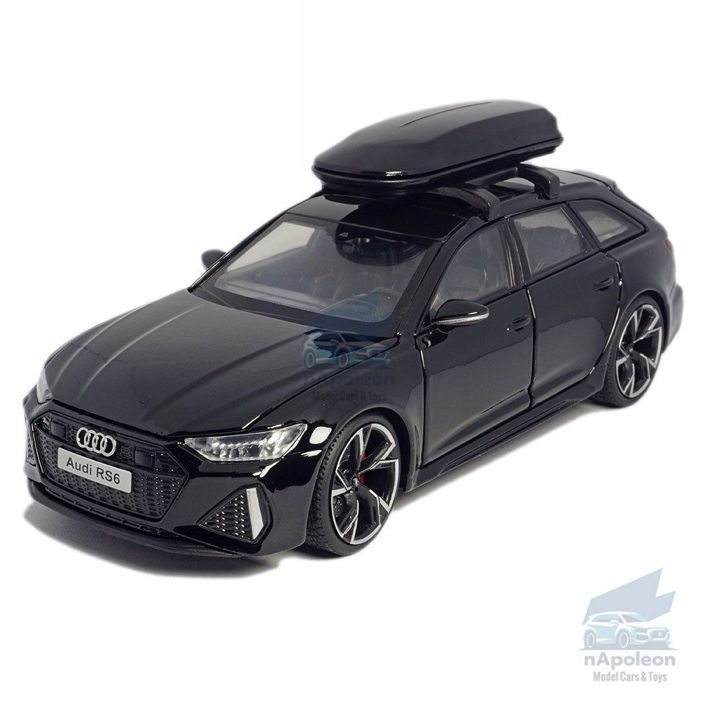 1:32 Audi RS6 Model Car Alloy Diecast Toy Vehicle Collection Kids Gift Black