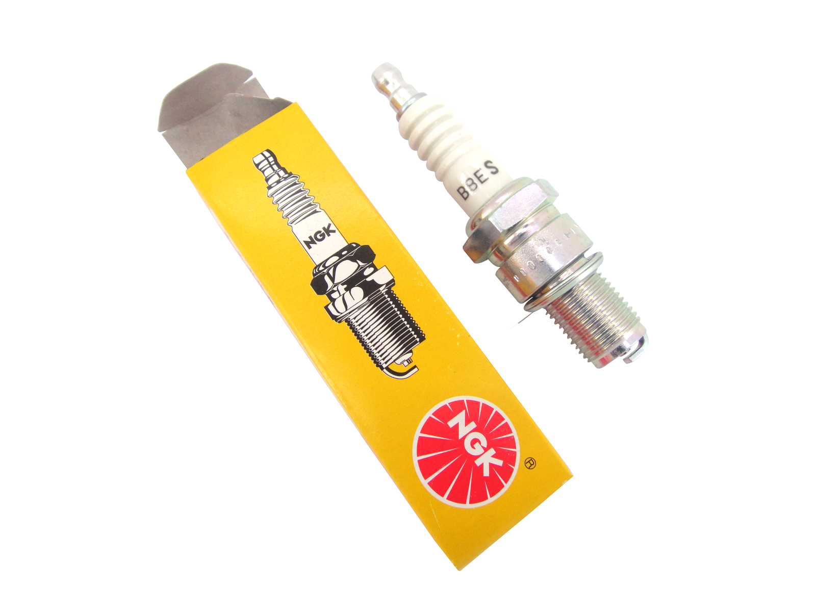 10x NGK Standard Spark Plugs Stock 2411 Nickel Tip Standard B8ES For Motorbike