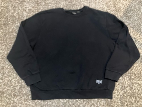 Everlast Sweatshirt Mens XXL 2XL Black Athletic Fleece Active Lounge Pullover