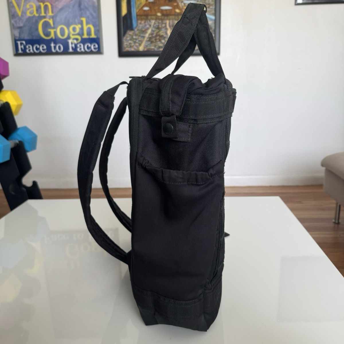 Under Armour UA Project Rock Duffle Backpack 21L Black Bag Under Armour UA Project Rock Duffle Backpack 21L Black Bag