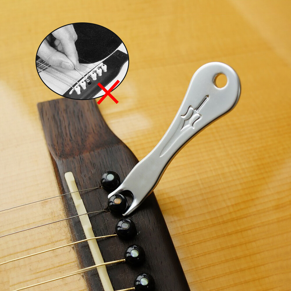 1x Acoustic Guitar String Nail Peg Pulling Puller Bridge Pin Removal