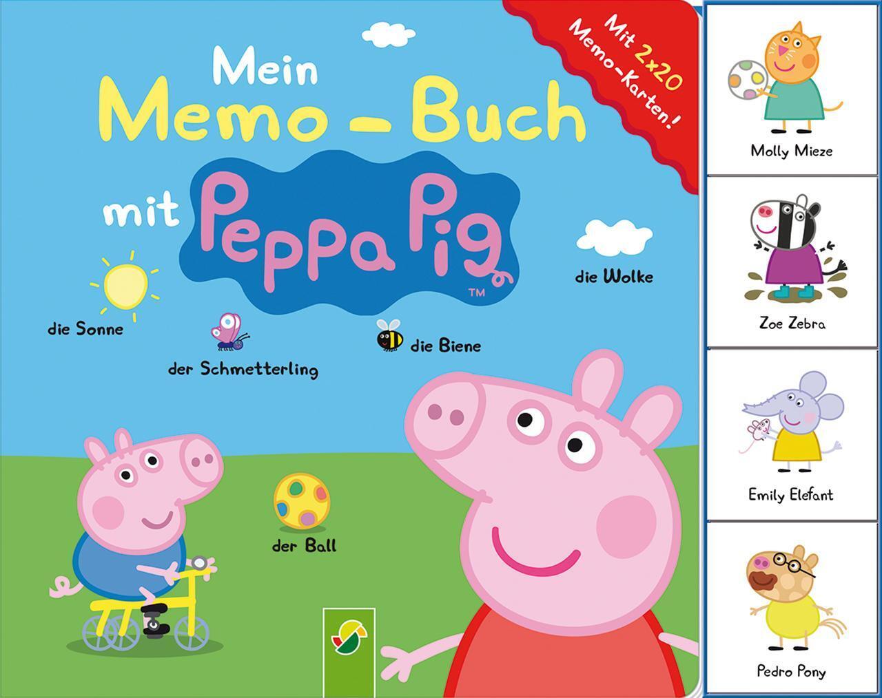 Thumbnail - Mein Memo-buch Mit Peppa Pig Mit 2 X 20 Memo-karten Buch 22 S. Deutsch