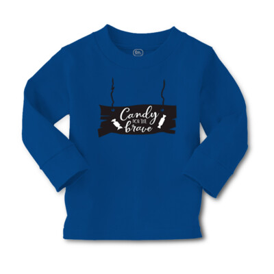 Kids Long Sleeve T Shirt Halloween Candy for The Brave Doom Girls & Boys Clothes