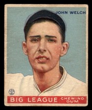 1933 Goudey Baseball #93 John Welch VG *d2