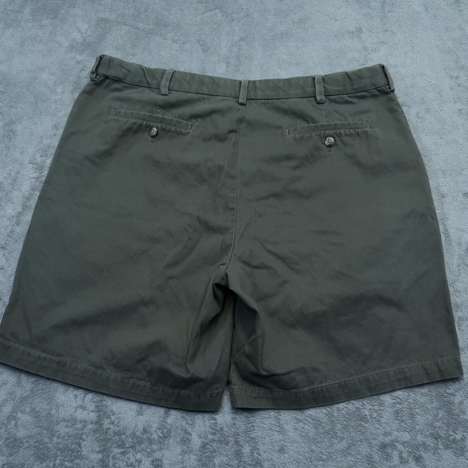 Savane Bermuda Chino Shorts Men's 40 Adjustable-Waist Flat-Front