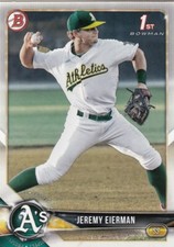 Lot of (100) 2018 Bowman Draft JEREMY EIERMAN 1st Rookie Card #BD-179 Athletics