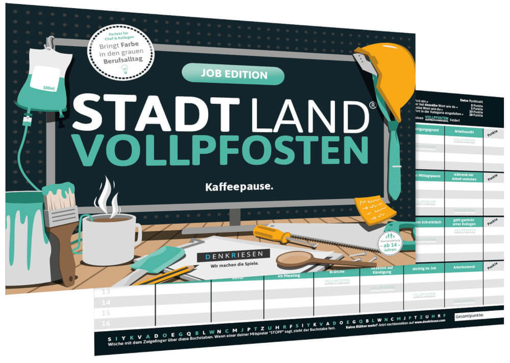 Thumbnail - Stadt Land Vollpfosten® - Job Edition Kaffeepause.