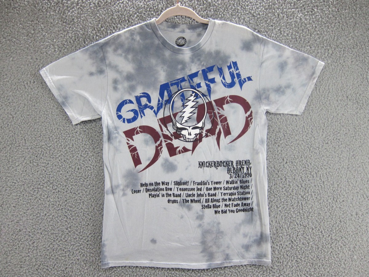 Grateful Dead Shirt Mens Small Gray Tie Dye Knickerbocker Arena