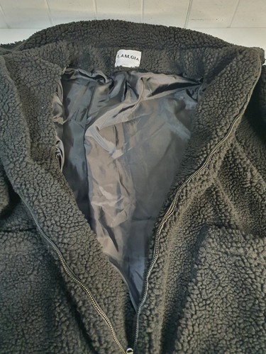 I.AM.GIA Black Teddy Bear Jacket Size Large - Picture 10 of 11