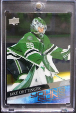 2020-21 Upper Deck Young Guns CLEAR CUT Hockey Rookie RC #246 Jake Oettinger
