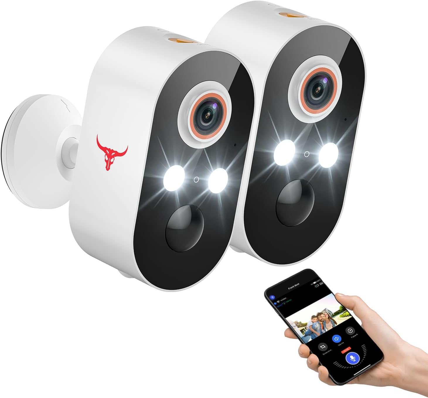 Security Camera Wireless Outdoor 1080P Battery Power Wifi Surveillance Cameras-image