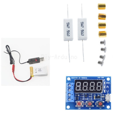 Li-ion Lithium Battery Capacity Meter Tester ZB2L3 + Lithium Battery USB Cable