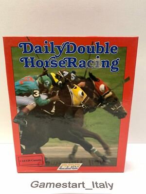 DAILY DOUBLE HORSE RACING COMMODORE 64/128 C64 C128 - GAME USED CDS CASSETTES