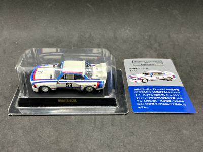 Kyosho 1/64 BMW collection 3.5 CSL White #59 diecast model car 5C1