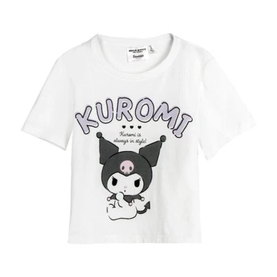 Kuromi T-shirt Bimba Cotone Maglietta Regalo Bambina Ufficiale SANRIO - 8 ANNI