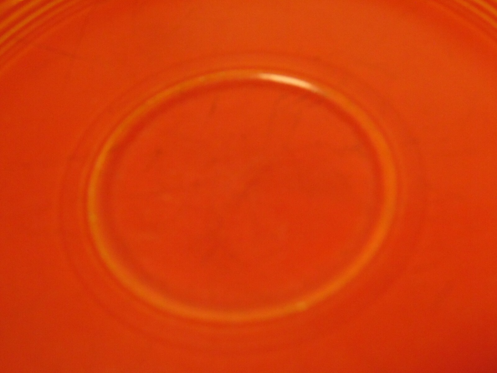 Old Vtg 1936 RED ORANGE RADIOACTIVE FIESTA SAUCER PLATE GEIGER COUNTER READING T s l1600 - Old Vtg 1936 RED ORANGE RADIOACTIVE FIESTA SAUCER PLATE GEIGER COUNTER READING T
