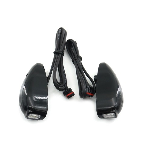 For Touring Road Glide Special FLTRXS 2015-21 Black Front LED Light Turn Signals - Picture 10 of 11