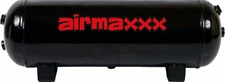 airmaxxx 3 Gallon 6-Port Steel Air Tank Black for Suspension Horn Compressor