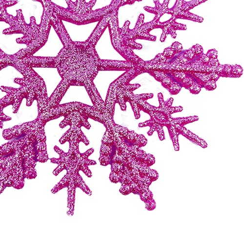 Fiocchi di Neve Paillettes 10cm 24pz Fiocchi di Neve in Plastica Decorazione per Festa Ristorante - Foto 44 di 51