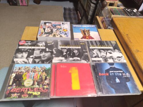 the beatles cd lot/8 Anthology 3,One,Sgt Peppers,Wings Greatest,Back in USA