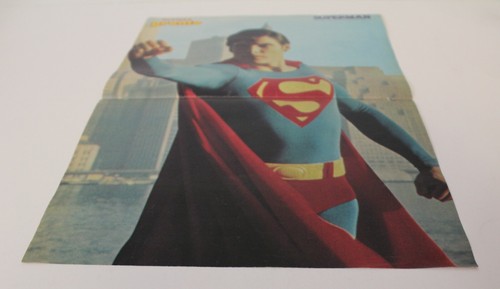 Póster SUPERMAN Años 70 Español Vintage En muy buen estado 37 x 26,5 cm (14,5" x 10,5") DC 2 - Imagen 7 de 8