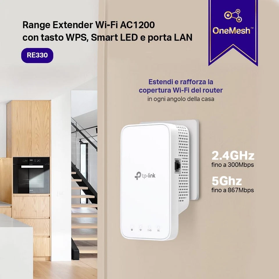Tp-Link Ripetitore Wifi, Amplificatore Wifi, Estensore Wifi - Immagine 3 di 4