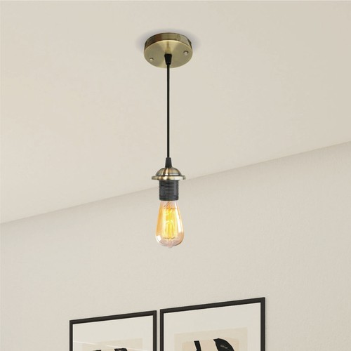 Pendant Light Fitting Ceiling Rose E27 Holders Hanging Lighting Suspension Set - Picture 18 of 27
