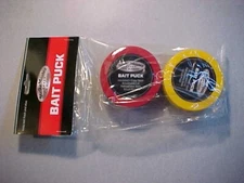 2 NEW STRIKE MASTER  BAIT SAFE PUCKS WAX WORM mousie spike BOX 3" ICE FISHING