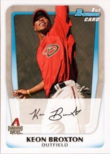 2011 Bowman Prospects #BP42 Keon Broxton Arizona Diamondbacks