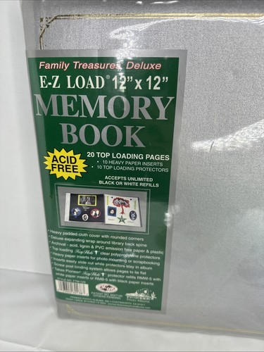 Pioneer E-Z Load Memory Photo Book Album 20 Top Loading Pages Silver 2001 - Picture 2 of 8