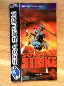 SOVIET STRIKE COMPLET BO&Icirc;TE NOTICE SEGA SATURN PAL EURO (FR) CIB OVP - Bon &eacute;tat