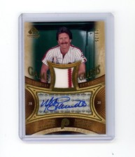 2004 SP Legendary Cuts Mike Schmidt Game Graphs Relic Patch Auto /25 Phillies