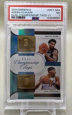2024 Panini Eminence Dual Championship Tags Kel’el Ware RC Bam Adebayo 1/1 PSA 7