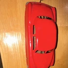 Marx Vintage Wind-Up Tin Toy Car Red w/ Braking Distance Indicator Label