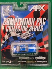 TOMY AFX RACEMASTERS MEGA G 22086, '66 MUSTANG GT, METALIC BLUE, NEW CARDED