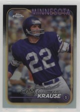 2024 Topps Chrome Refractor Paul Krause #118 HOF 3x7