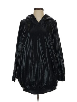 NWT Unbranded Women Black Raincoat 1