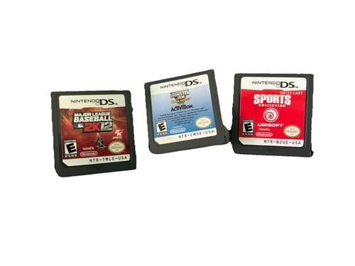 Lot Of 3 Nintendo DS Games: Monster Sport Monster Jam, Major League Baseball E