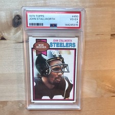 Topps 1979 John Stallworth #450 Pittsburgh Steelers PSA 4 Football Base Set Card