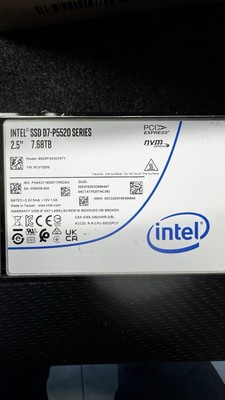 Intel D7-P5520 7,68TB U.2 PCIe 4.0 x4 NVMe-SSD RI 2,5'' - SSDPF2KX076T1O