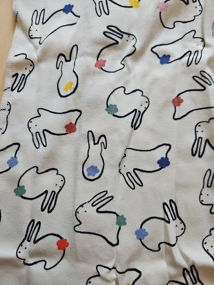 NUEVO CON ETIQUETAS HANNA DIFFERENTSON CONEJITO COLAS ARCO IRIS SHORTIE DORMIR CREMALLERA 2 VÍAS 85 2T Foto 3 de 4