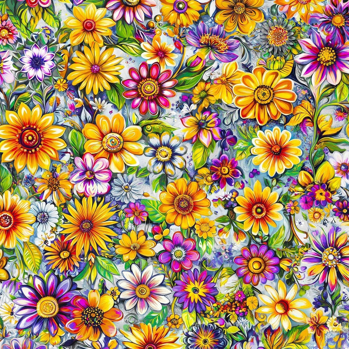 Groovy Garden Fabric 45