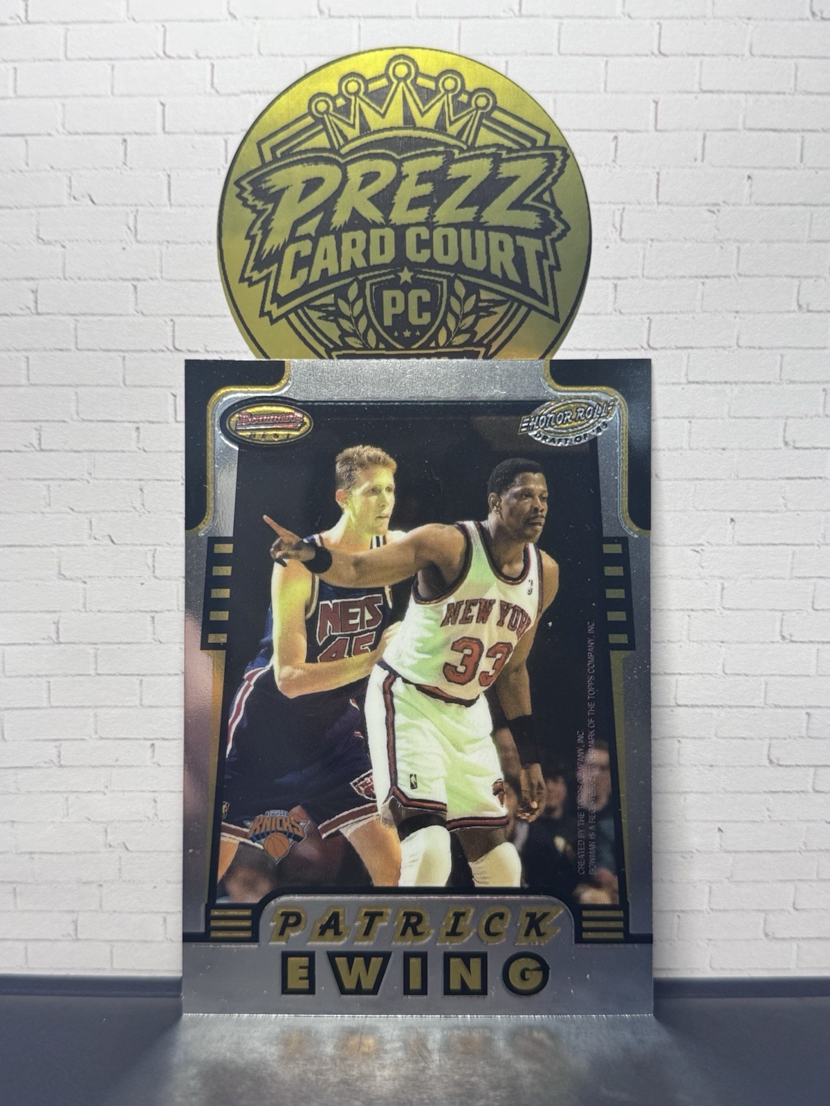 1996-97 Bowman's Best Honor Roll #HR3 Patrick Ewing/Karl Malone - Knicks/Jazz