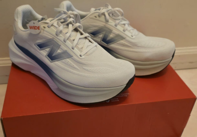 New Balance Fresh Foam X More v6 White Blue 4E Mesh Sneaker  display picture 3