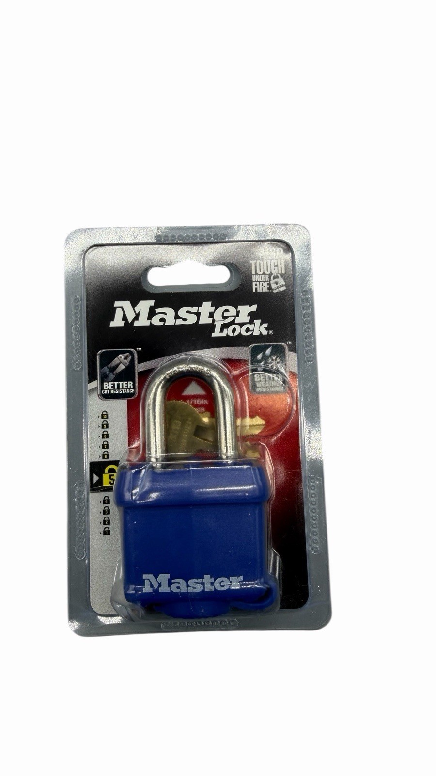 New Master Lock 312D Laminated Steel  Keyed Padlock 3/8