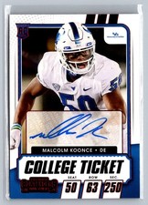 2021 Panini Contenders Draft Picks #292 Malcolm Koonce Cracked Ice Ticket #/23