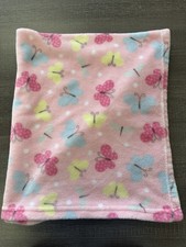 Parent's Choice Walmart Pink Butterfly Baby Blanket Dragonfly Polka Dots Lovey