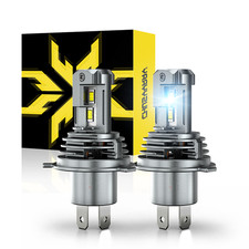 2x H4 9003 White Led Headlight Bulbs Hilow Beam 60w 6000k For Honda Toyota Ford