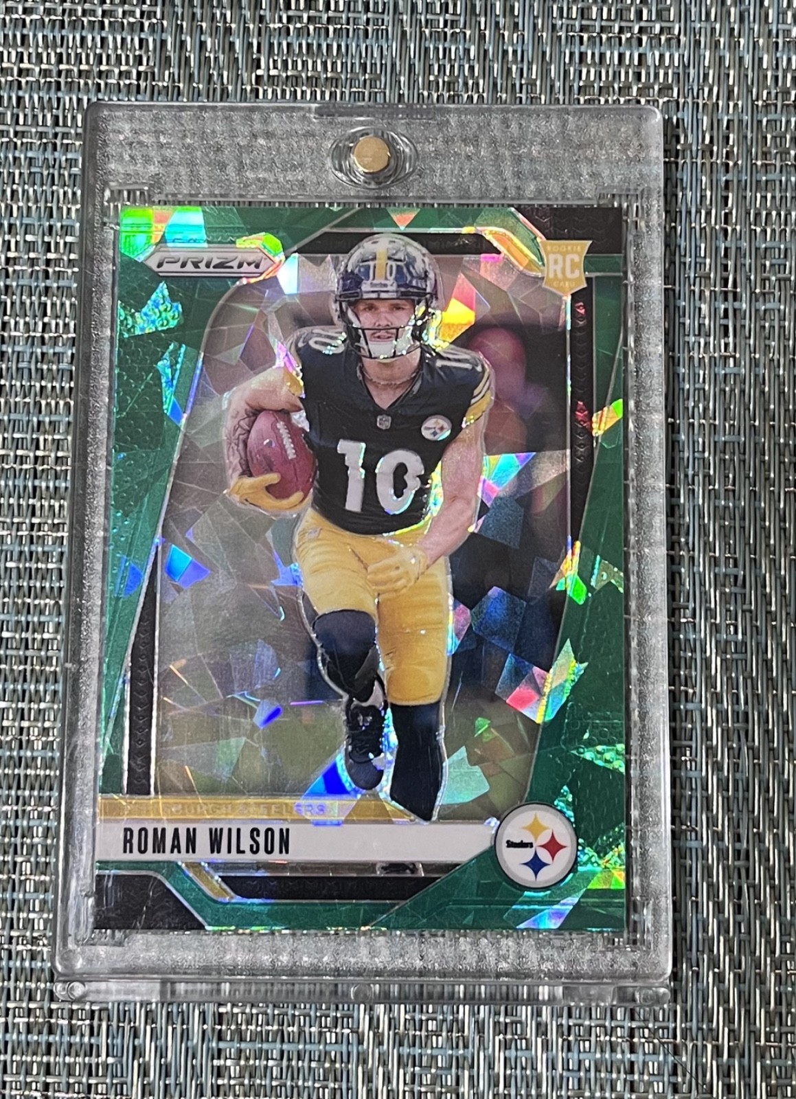 2024 Panini Prizm - Rookies Roman Wilson #384 Green Ice Prizm (RC)